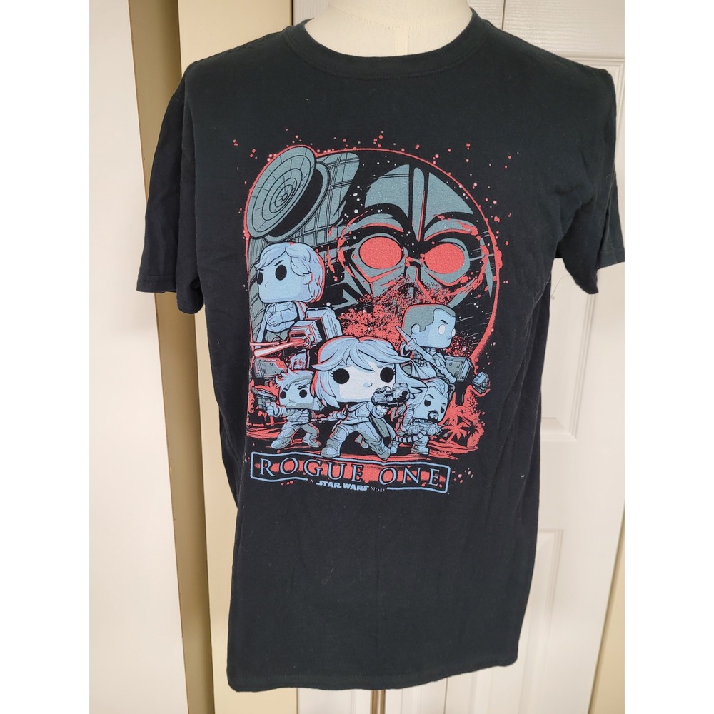 Star Wars Rogue One Funko Pop Smugglers Bounty Black Graphic T-Shirt Mens Size M